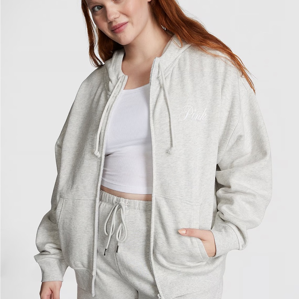 PINK
IVY FLEECE CAMPUS FULL-ZIP HOODIE